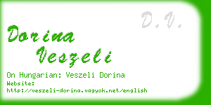 dorina veszeli business card